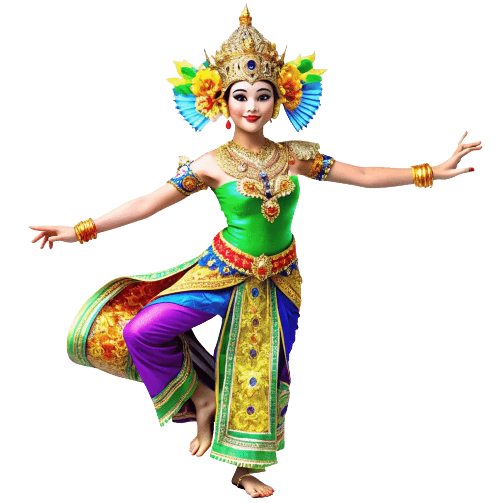 Balinese Dancer 3D Model, Indonesia Visa
